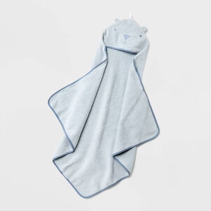 Cloud Island‎ Baby Hooded Towel Blue: Cotton Terry, Animal Pattern, 30"x30" NEW